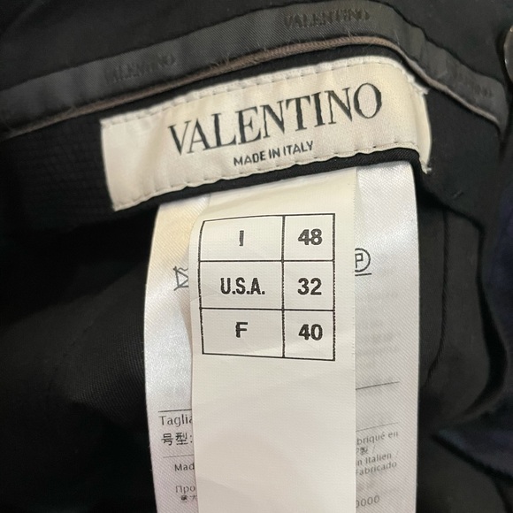 Valentino Mens Plaid Wool Dress Trousers Size 48 - Picture 6 of 7